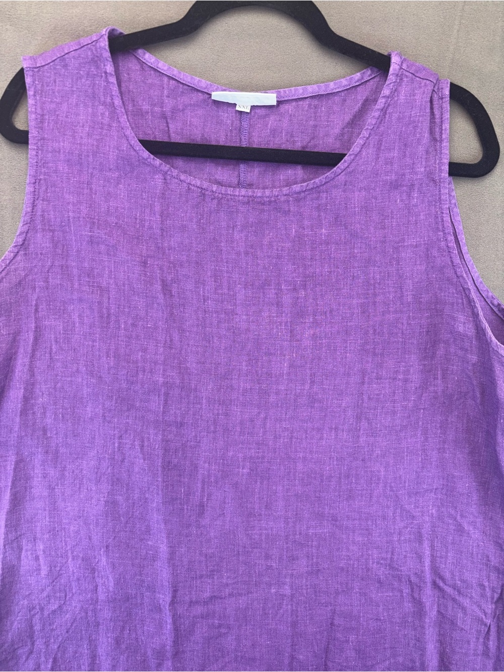 Bryn Walker Linen Gauze Ruffle Tank Top A-Line Dress - Picture 3 of 13